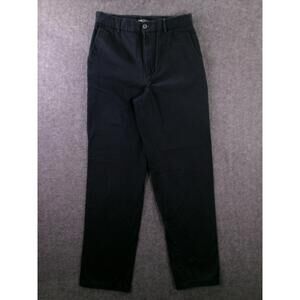 Signature Pants Mens 31X32 Black Chino Comfortable Casual Classic Office Staple